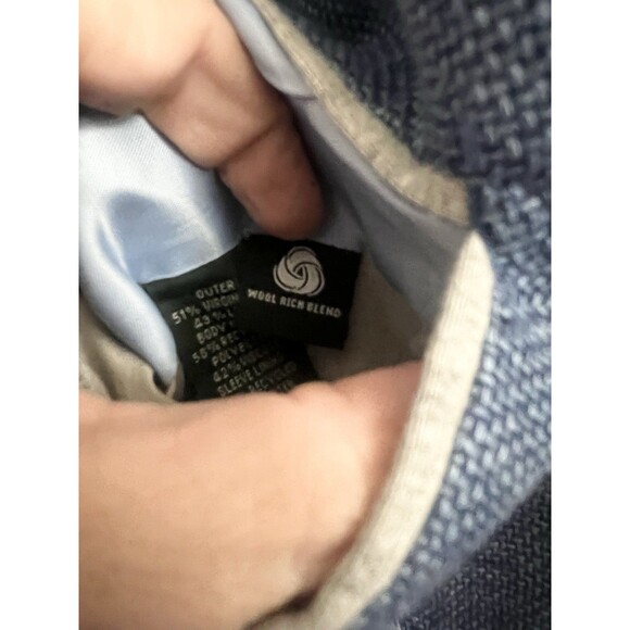 Rodd & Gunn Size XL Sports Fit Blue Hopsack Linen Wool Italy Solbiati Blazer - Picture 11 of 11